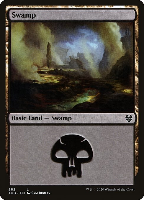 Magic the Gathering - Swamp #282 Foil - Theros Beyond Death