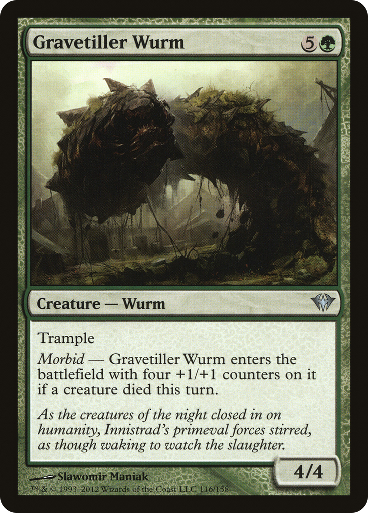 Magic: The Gathering - Gravetiller Wurm - Dark Ascension