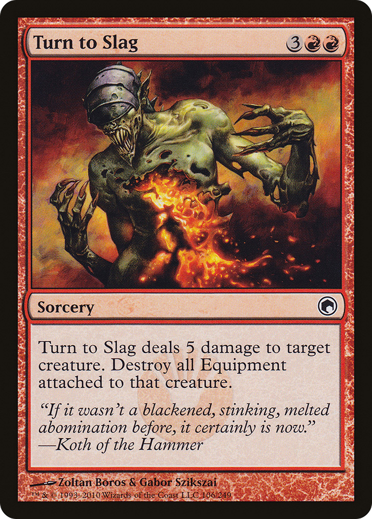 Magic: The Gathering - Turn to Slag - Scars of Mirrodin