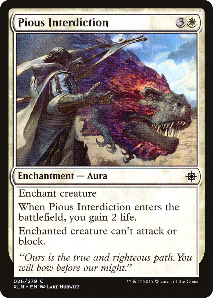 Magic: The Gathering - Pious Interdiction - Ixalan