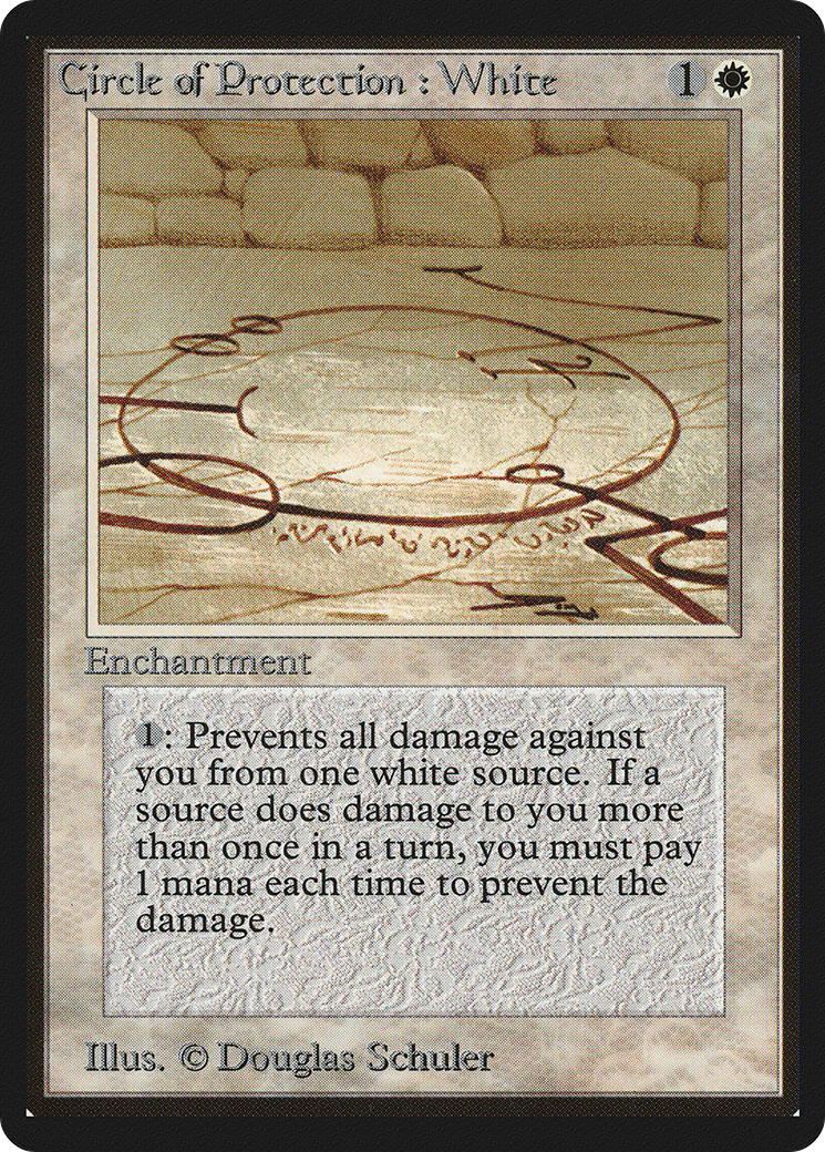 Magic: The Gathering - Circle of Protection: White - Limited Edition Beta