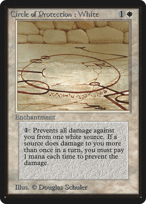 Magic: The Gathering - Circle of Protection: White - Limited Edition Beta