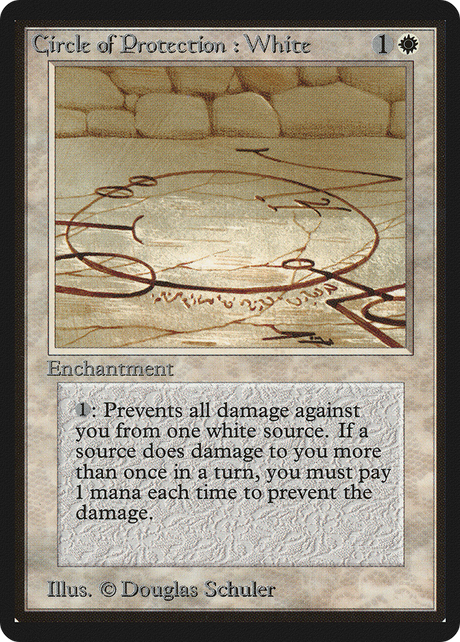 Magic: The Gathering - Circle of Protection: White - Limited Edition Beta