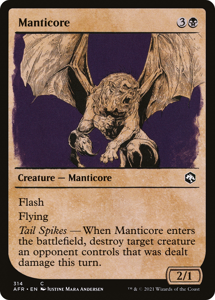 Magic: The Gathering - Manticore Foil - Adventures in the Forgotten Realms