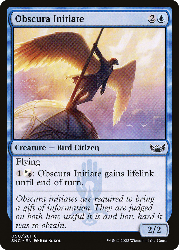 Magic: The Gathering - Obscura Initiate Foil - Streets of New Capenna