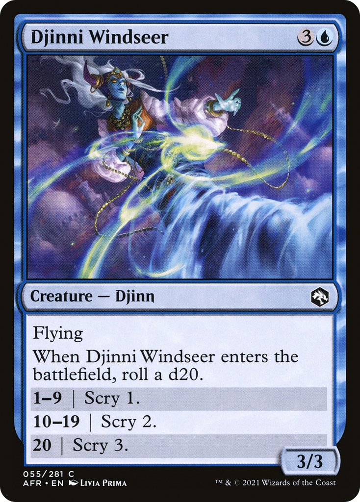Magic: The Gathering - Djinni Windseer - Adventures in the Forgotten Realms