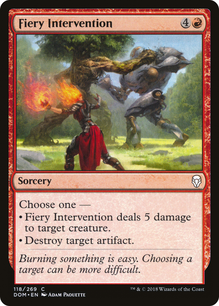 Magic: The Gathering - Fiery Intervention - Dominaria
