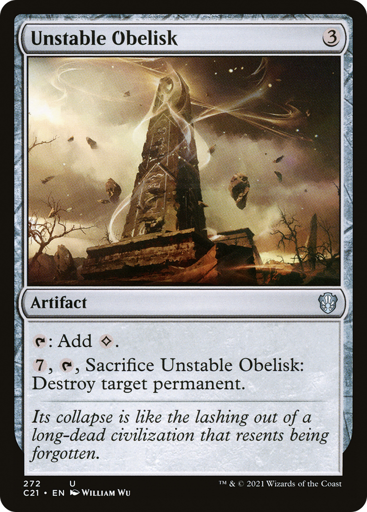 Magic: The Gathering - Unstable Obelisk - Commander 2021