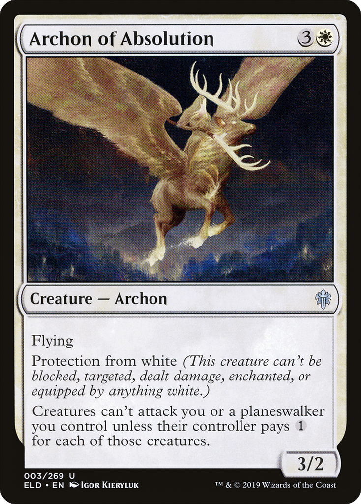 Magic: The Gathering - Archon of Absolution - Throne of Eldraine