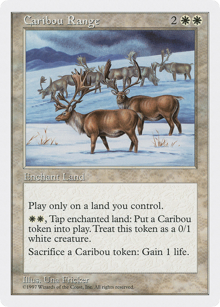 Magic: The Gathering - Caribou Range - Fifth Edition