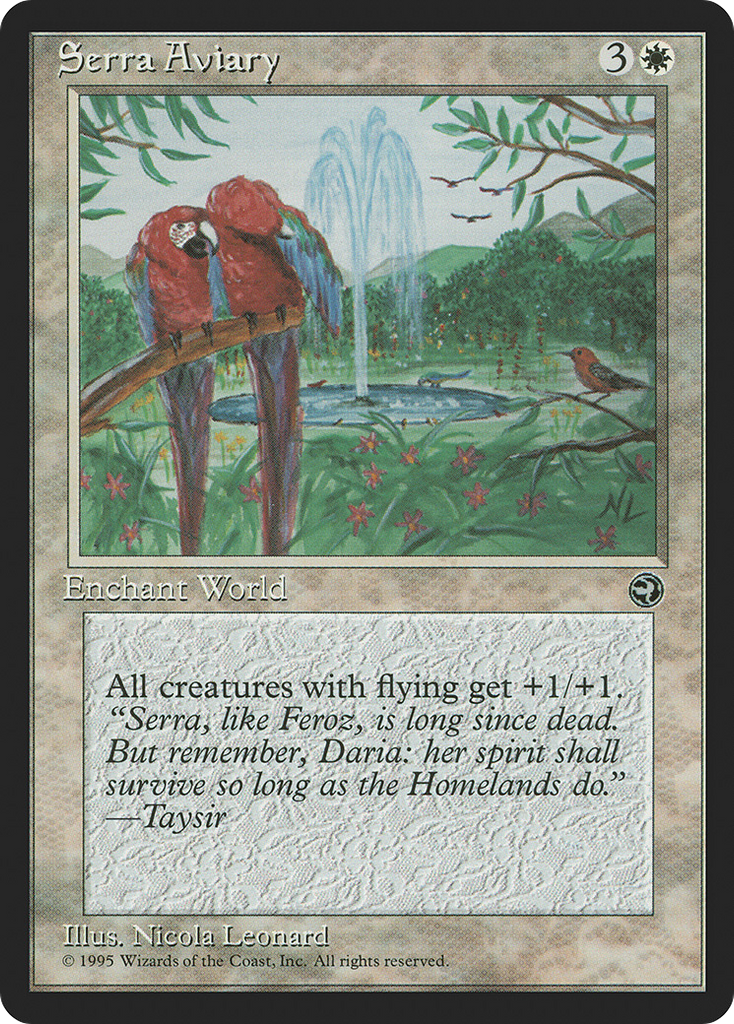 Magic: The Gathering - Serra Aviary - Homelands