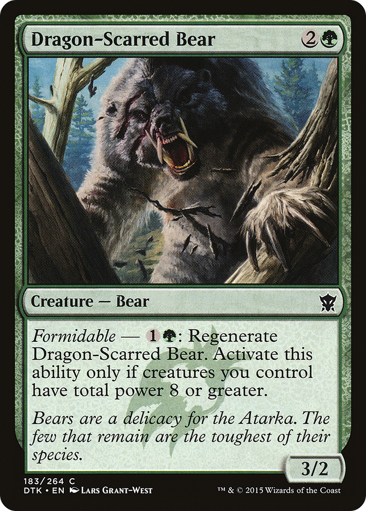 Magic: The Gathering - Dragon-Scarred Bear - Dragons of Tarkir