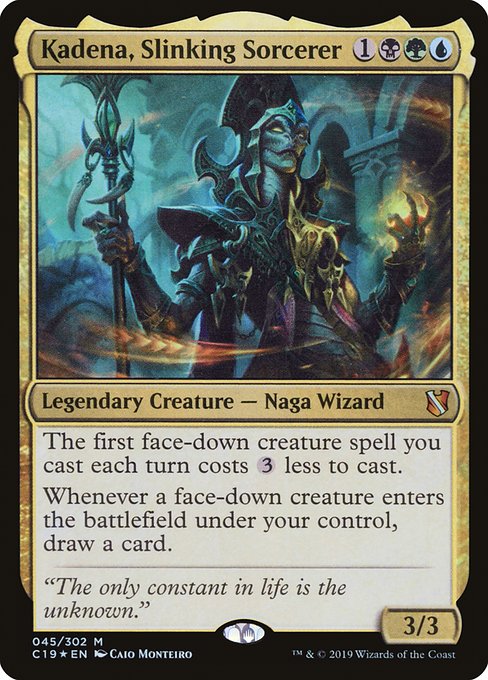 Magic the Gathering - Kadena, Slinking Sorcerer Foil - Commander 2019