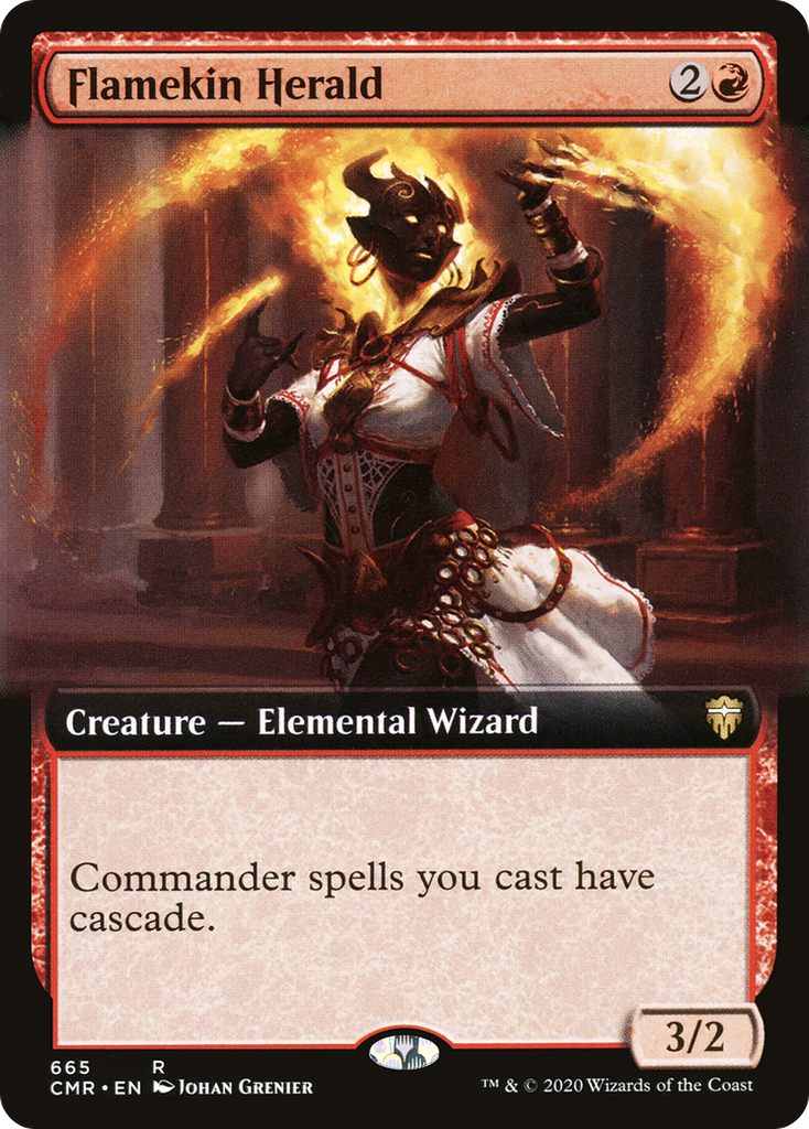 Magic: The Gathering - Flamekin Herald Foil - Commander Legends