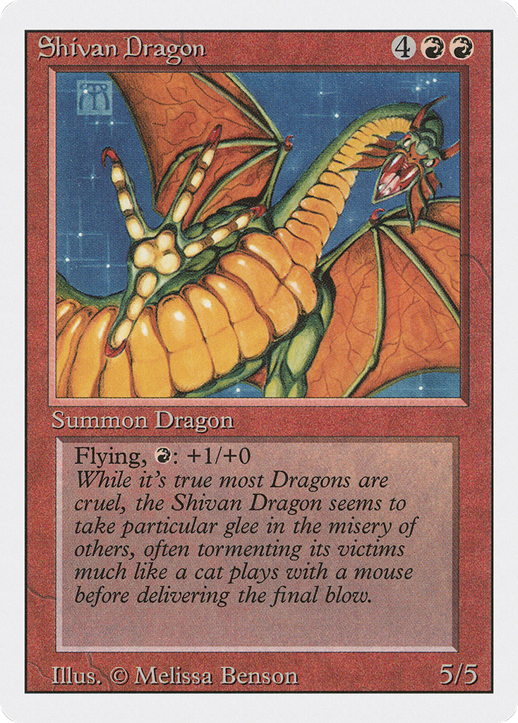 Magic: The Gathering - Shivan Dragon - Revised Edition