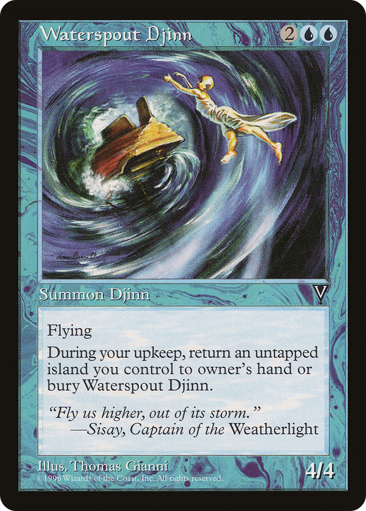 Magic: The Gathering - Waterspout Djinn - Visions