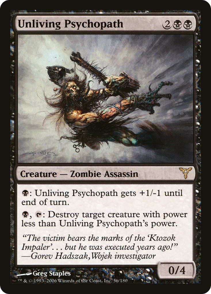 Magic: The Gathering - Unliving Psychopath - Dissension