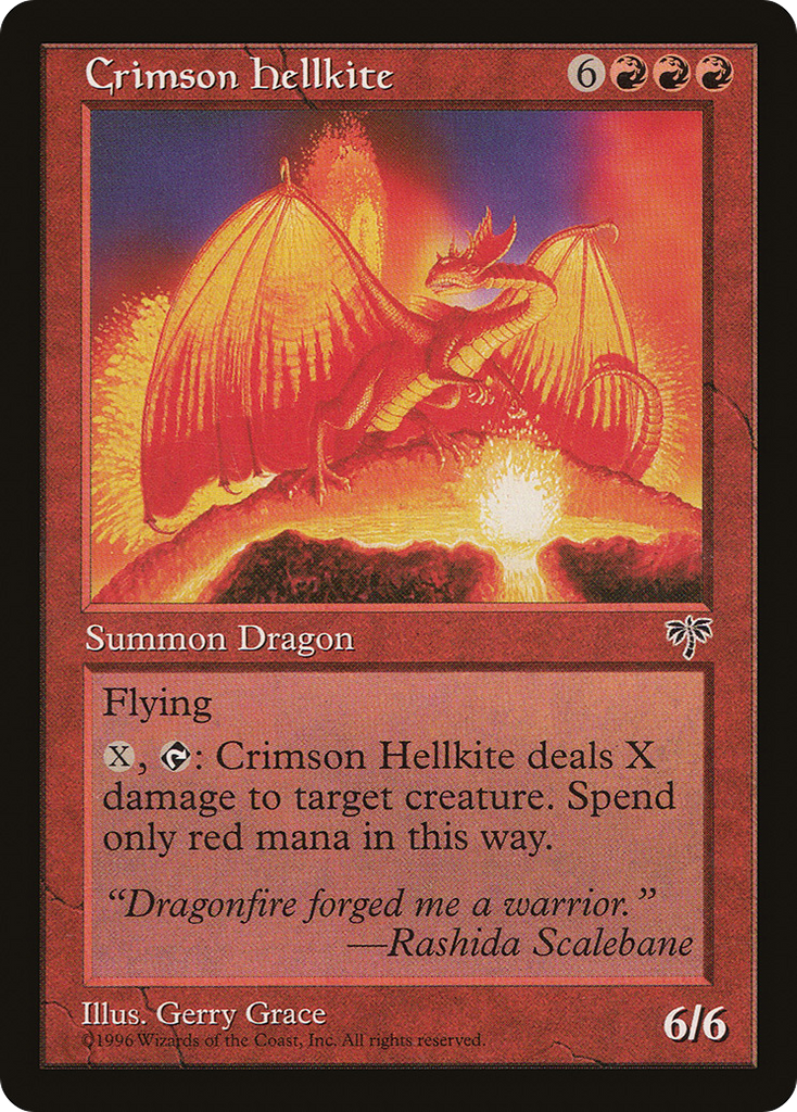 Magic: The Gathering - Crimson Hellkite - Mirage