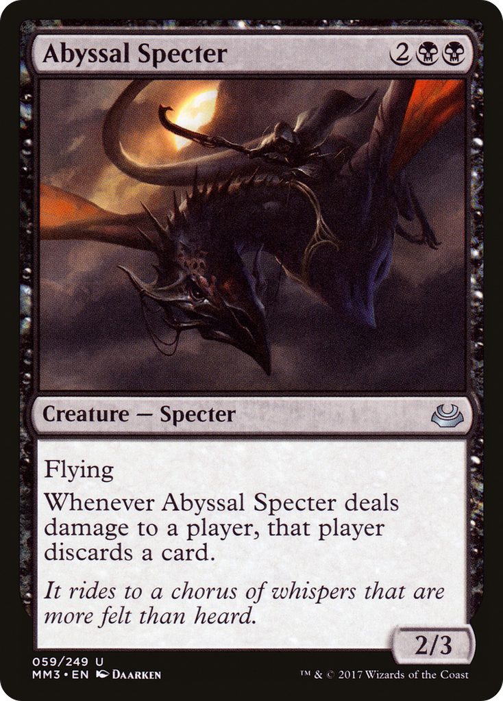 Magic: The Gathering - Abyssal Specter - Modern Masters 2017