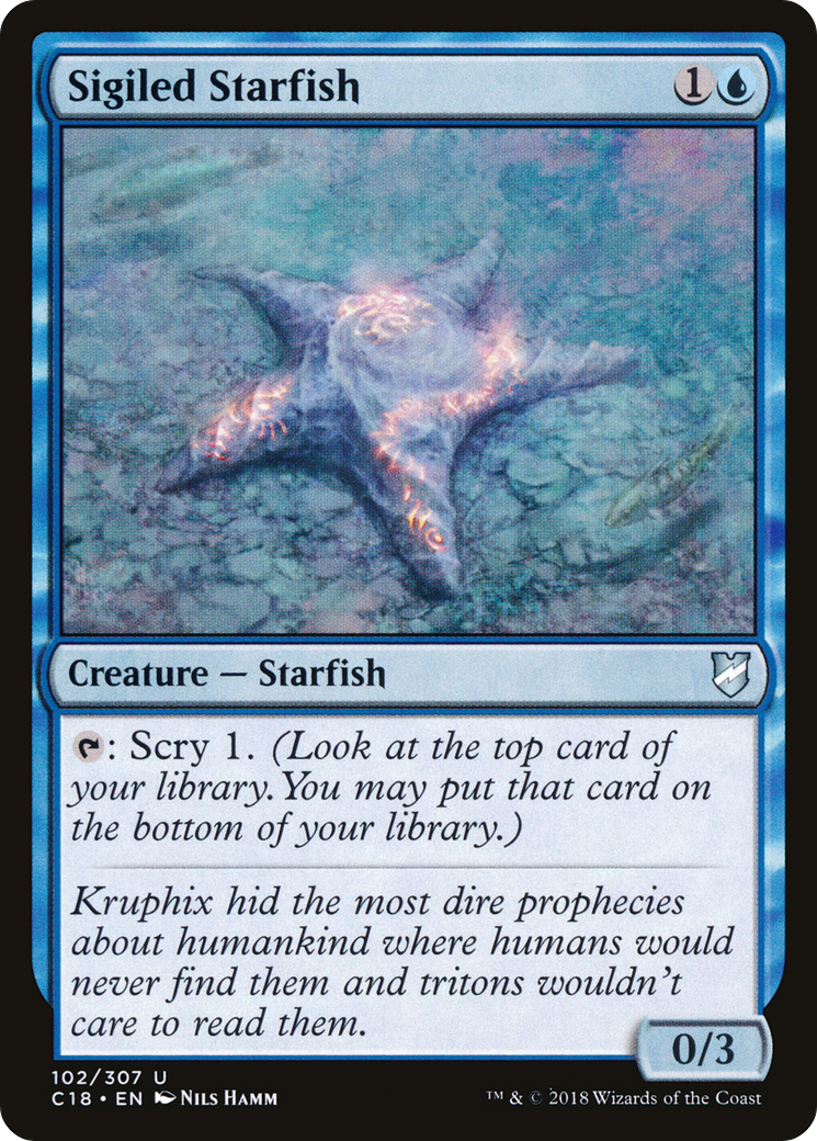 Magic: The Gathering - Sigiled Starfish - Commander 2018
