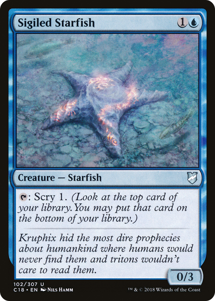 Magic: The Gathering - Sigiled Starfish - Commander 2018