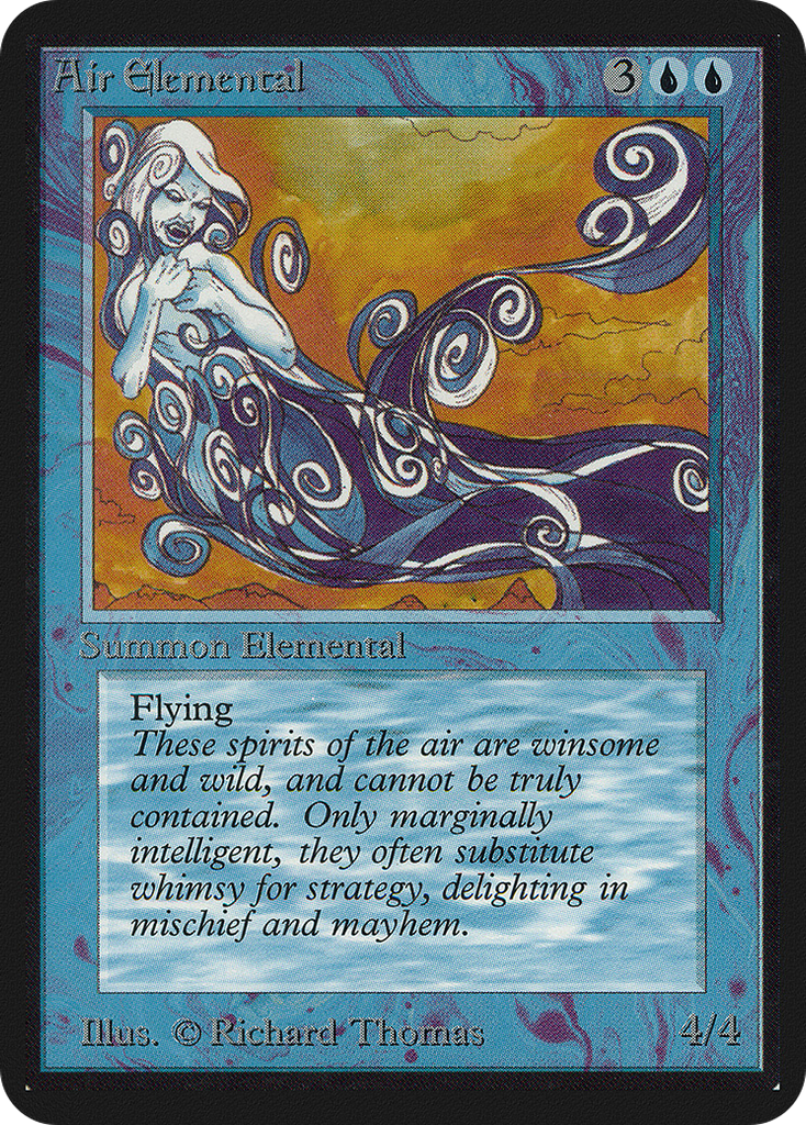 Magic: The Gathering - Air Elemental - Limited Edition Alpha