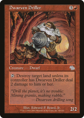 Magic: The Gathering - Dwarven Driller - Judgment