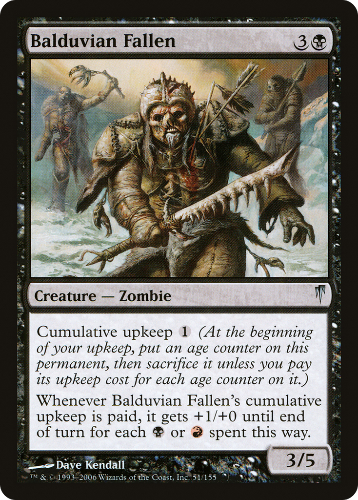 Magic: The Gathering - Balduvian Fallen - Coldsnap