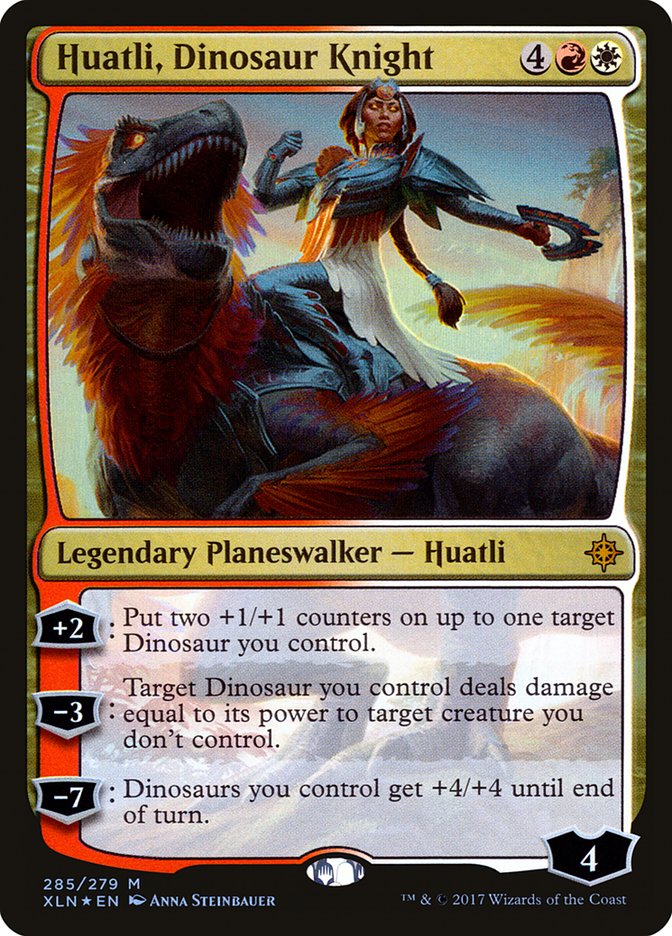 Magic the Gathering - Huatli, Dinosaur Knight Foil - Ixalan