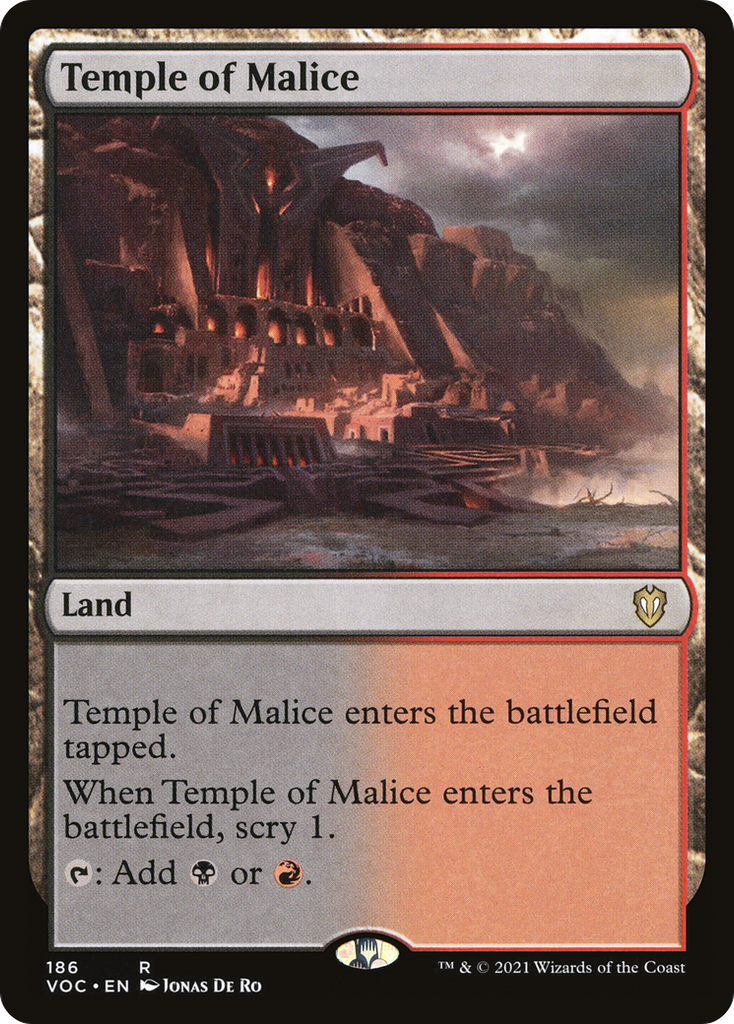 Magic: The Gathering - Temple of Malice - Crimson Vow Commander