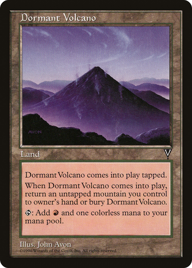 Magic: The Gathering - Dormant Volcano - Visions