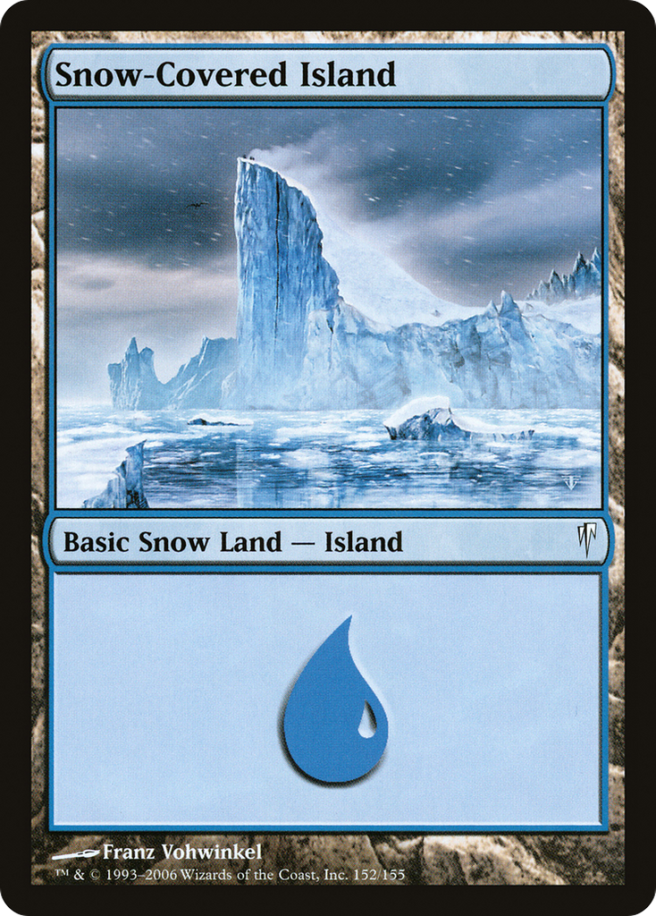 Magic: The Gathering - Snow-Covered Island - Coldsnap