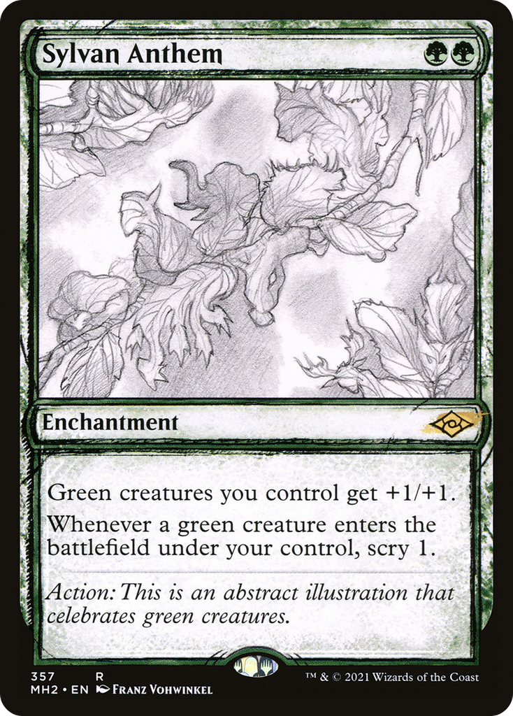 Magic: The Gathering - Sylvan Anthem Foil - Modern Horizons 2