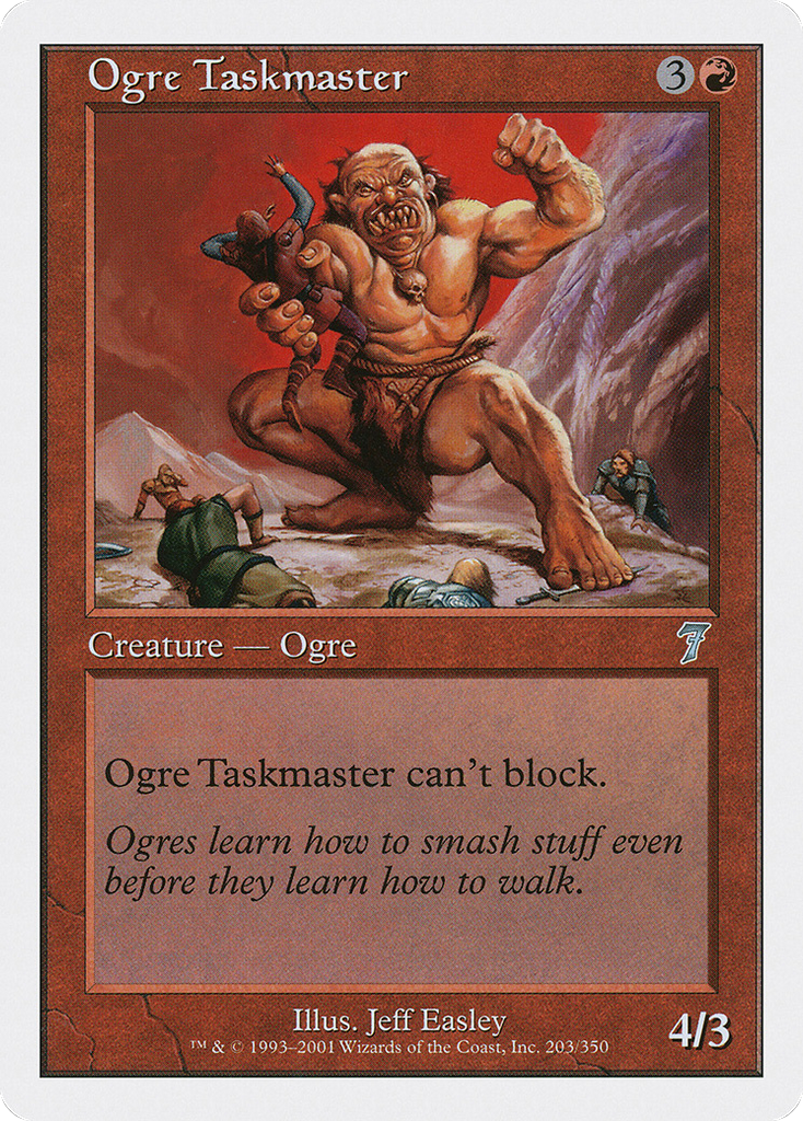 Magic: The Gathering - Ogre Taskmaster - Seventh Edition