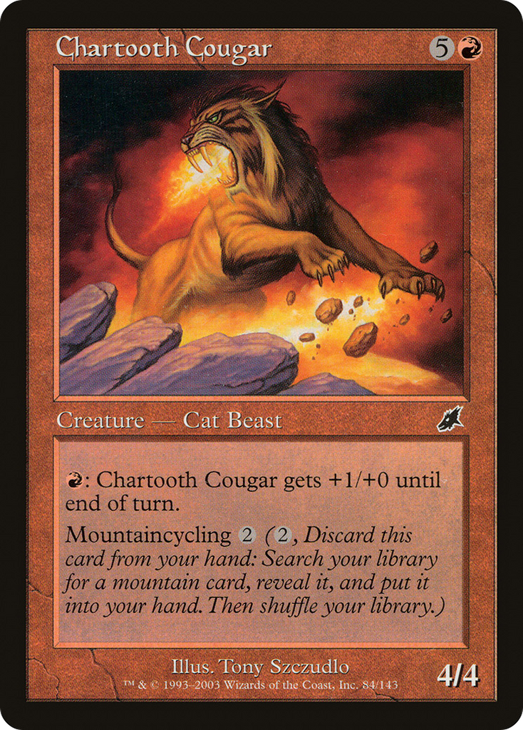Magic: The Gathering - Chartooth Cougar - Scourge