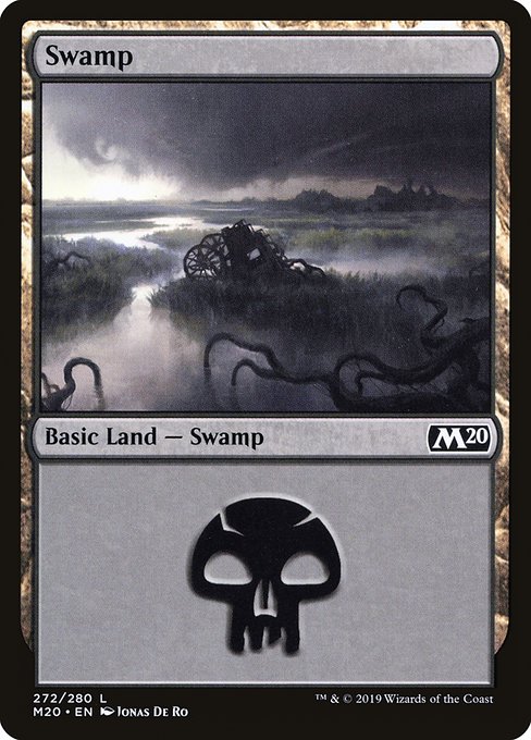 Magic the Gathering - Swamp #272 Foil - Core Set 2020