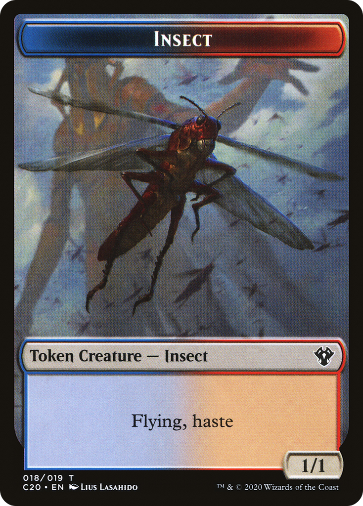 Magic: The Gathering - Insect Token - Commander 2020 Tokens