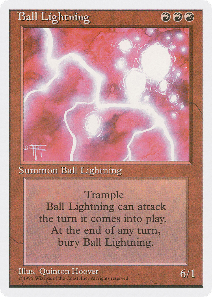 Magic: The Gathering - Ball Lightning - Fourth Edition