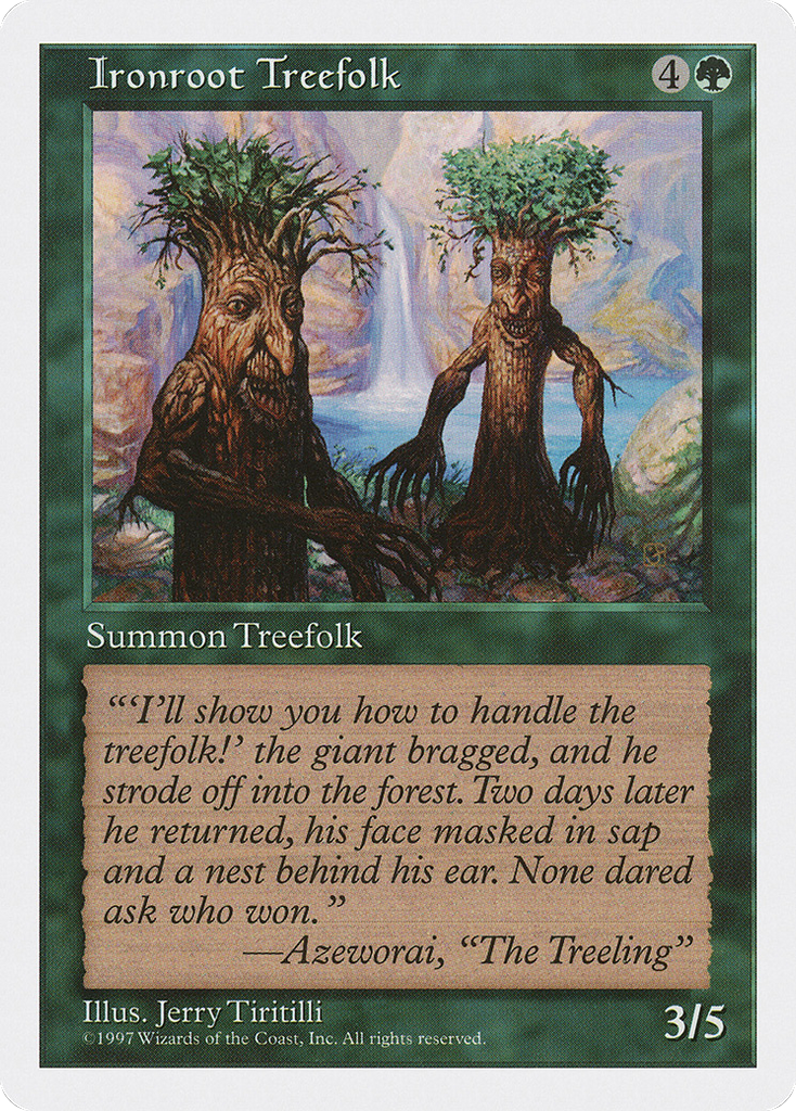 Magic: The Gathering - Ironroot Treefolk - Fifth Edition