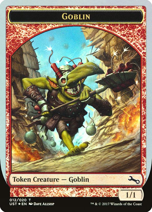 Magic the Gathering - Goblin Token Foil - Unstable Tokens
