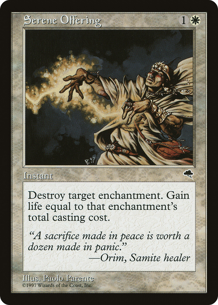 Magic: The Gathering - Serene Offering - Tempest