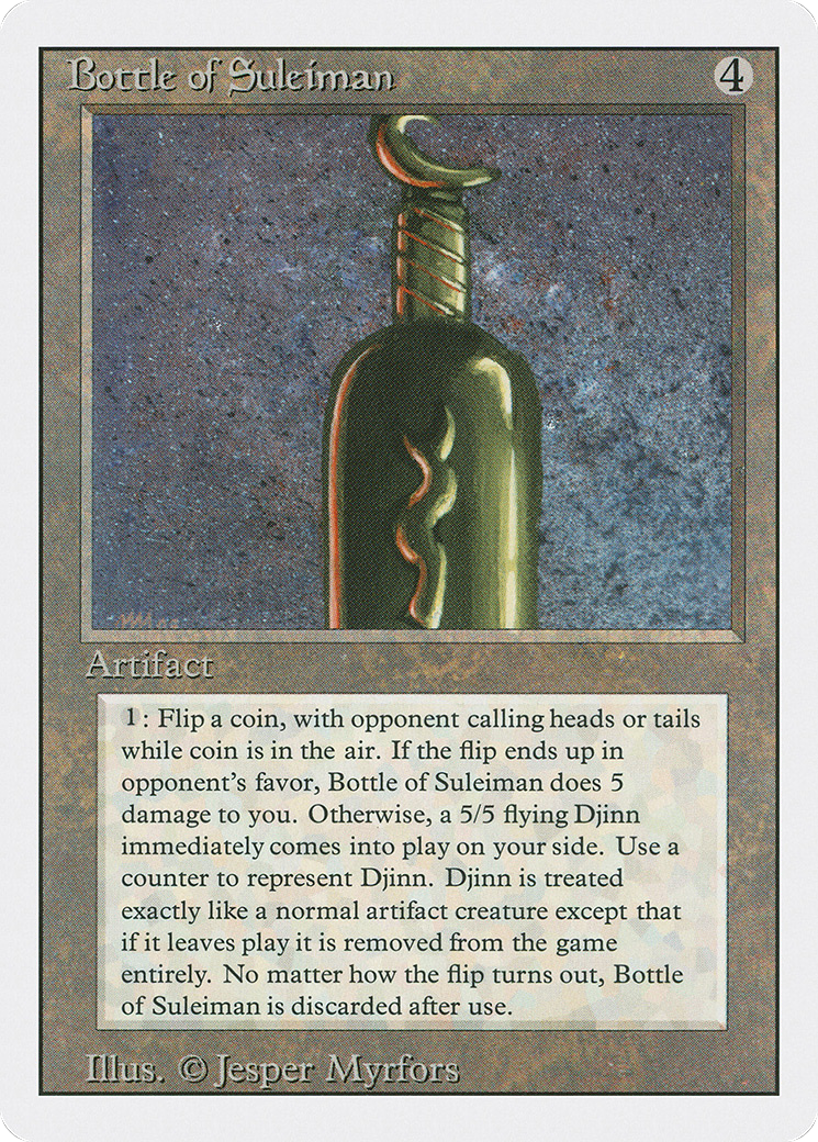 Magic: The Gathering - Bottle of Suleiman - Revised Edition