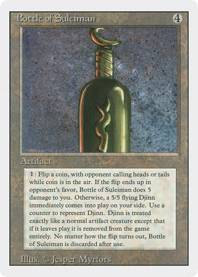 Magic: The Gathering - Bottle of Suleiman - Revised Edition