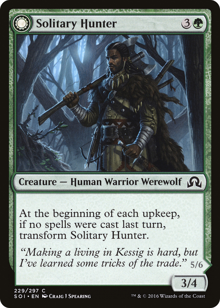 Magic: The Gathering - Solitary Hunter // One of the Pack - Shadows over Innistrad