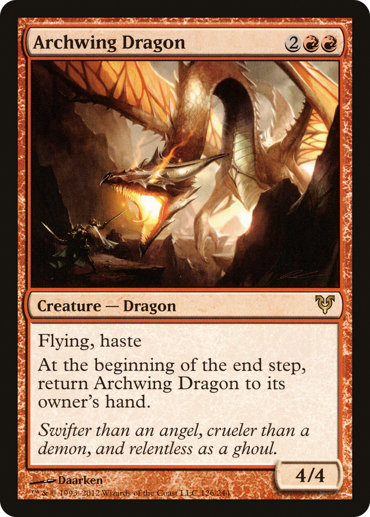 Magic: The Gathering - Archwing Dragon - Avacyn Restored