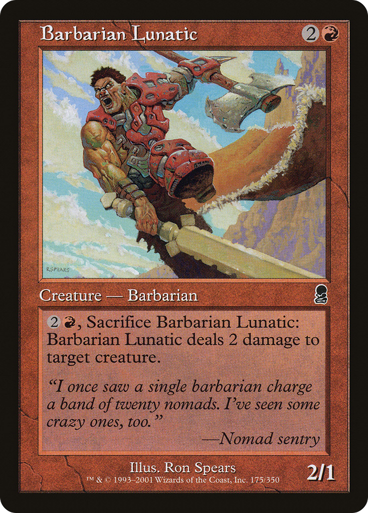 Magic: The Gathering - Barbarian Lunatic - Odyssey