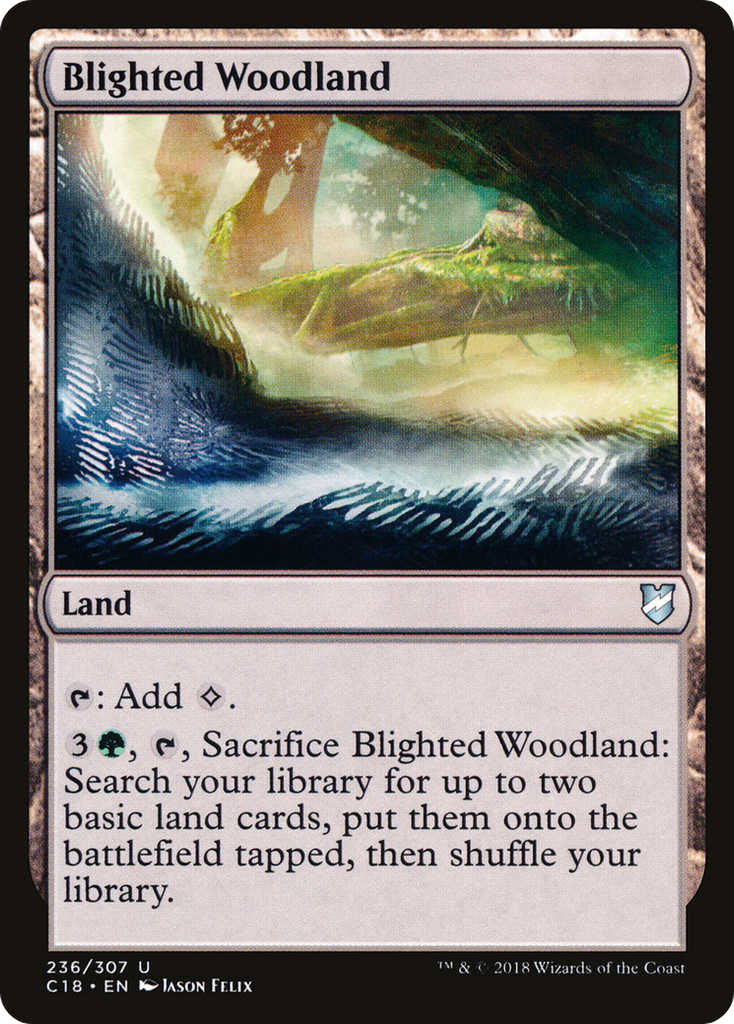 Magic: The Gathering - Blighted Woodland - Commander 2018