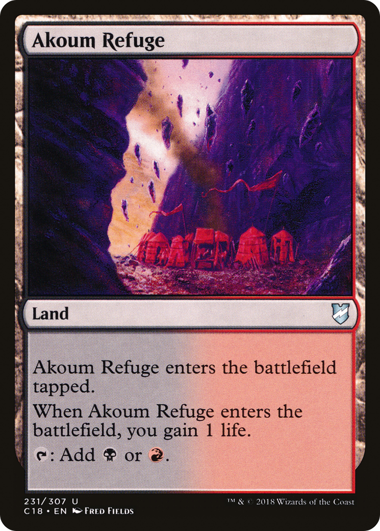 Magic: The Gathering - Akoum Refuge - Commander 2018