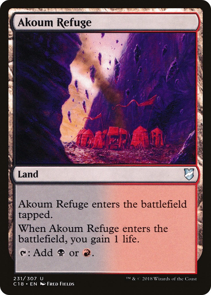 Magic: The Gathering - Akoum Refuge - Commander 2018