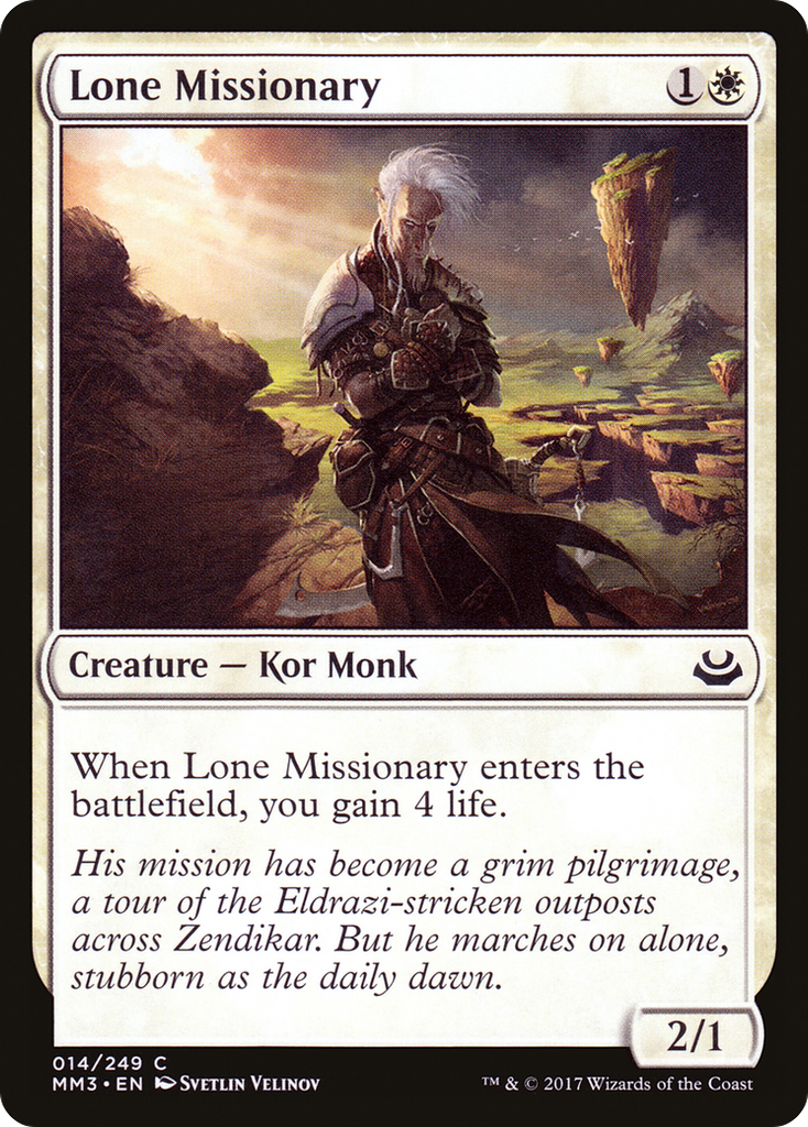 Magic: The Gathering - Lone Missionary - Modern Masters 2017
